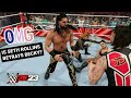 Seth Rollins &amp; Becky Lynch vs Dominik &amp; Rhea Ripley in WWE 2K23 gameplay