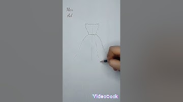 Dress drawing// easy drawing #fashion #design #drawing