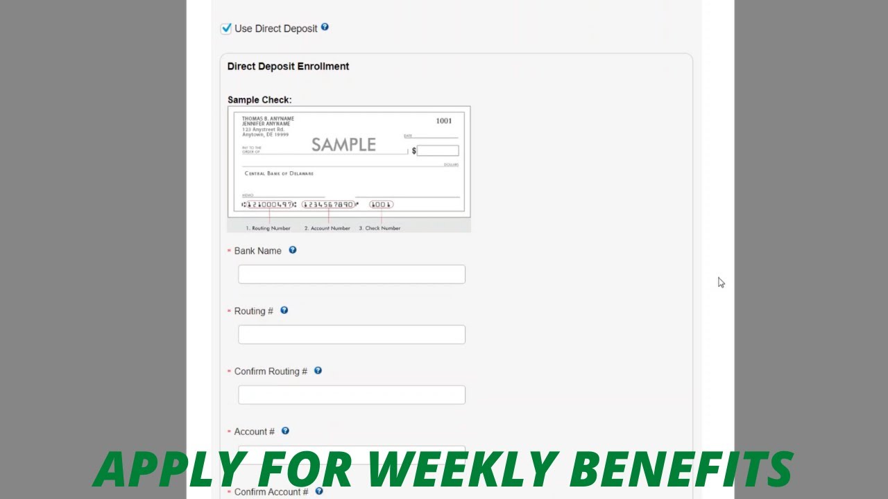 Unemployment Benefits Delaware ($900/Week or $18,000) How To Apply - YouTube