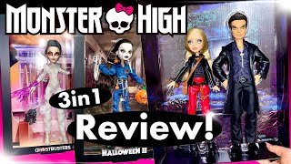 MEGA UNBOXING: Monster High SKULLECTOR Buffy, Halloween 2 & Ghostbusters In Depth REVIEW!!🎃🍵💖