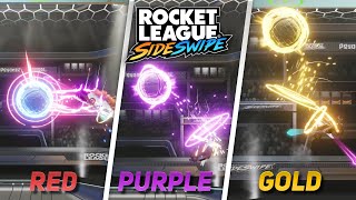 Rocket League Sideswipe: SHOOTING (How to do Red, Purple & Gold Shots) +2 extras!!