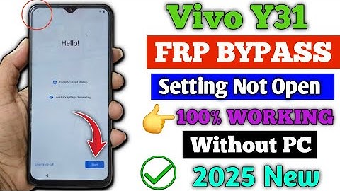 Vivo Y31 ( V2036 ) FRP Bypass | Latest Version | 2025 Without PC | Vivo Y31 Android 12/13 FRP Bypass
