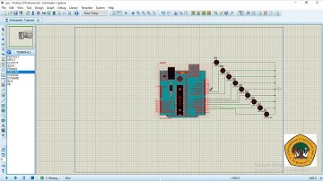 Running LED Arduino Proteus-Rama Indra P,Informatika, Universitas 17 Agustus 1945 Surabaya,thn 2020.