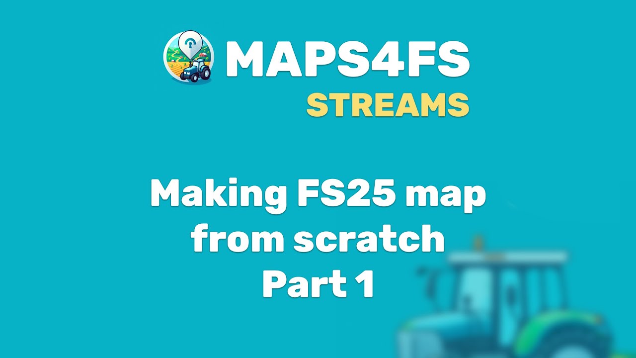 How to create FS25 map from scratch using maps4fs - YouTube