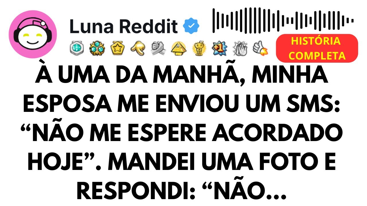 À uma da manhã, minha esposa me enviou um SMS: “Não me espere acordado hoje”. Mandei uma foto e...