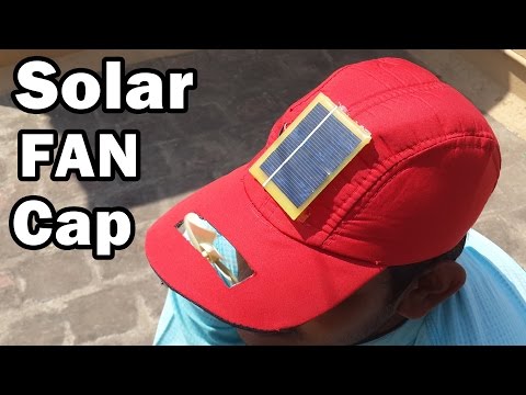 How to Make a Solar Fan Cap at Home - DIY 