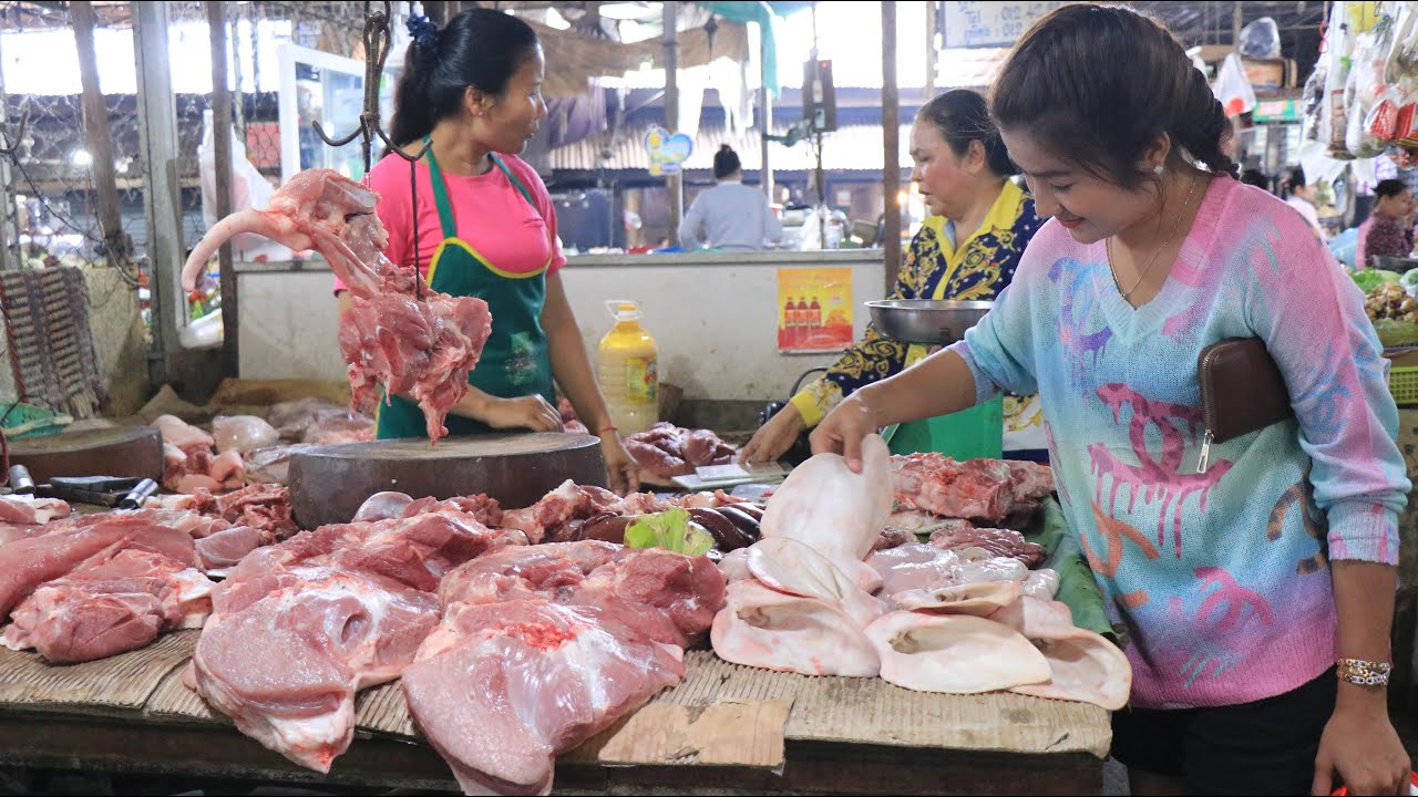 How To Cook Pig Ears, Pig Stomach And Pig Tongue/ Market Show / Prepare