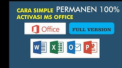 Cara gampang Aktivasi Ms Office 2016 - Permanen 100 % - Durasi: 11.12. 