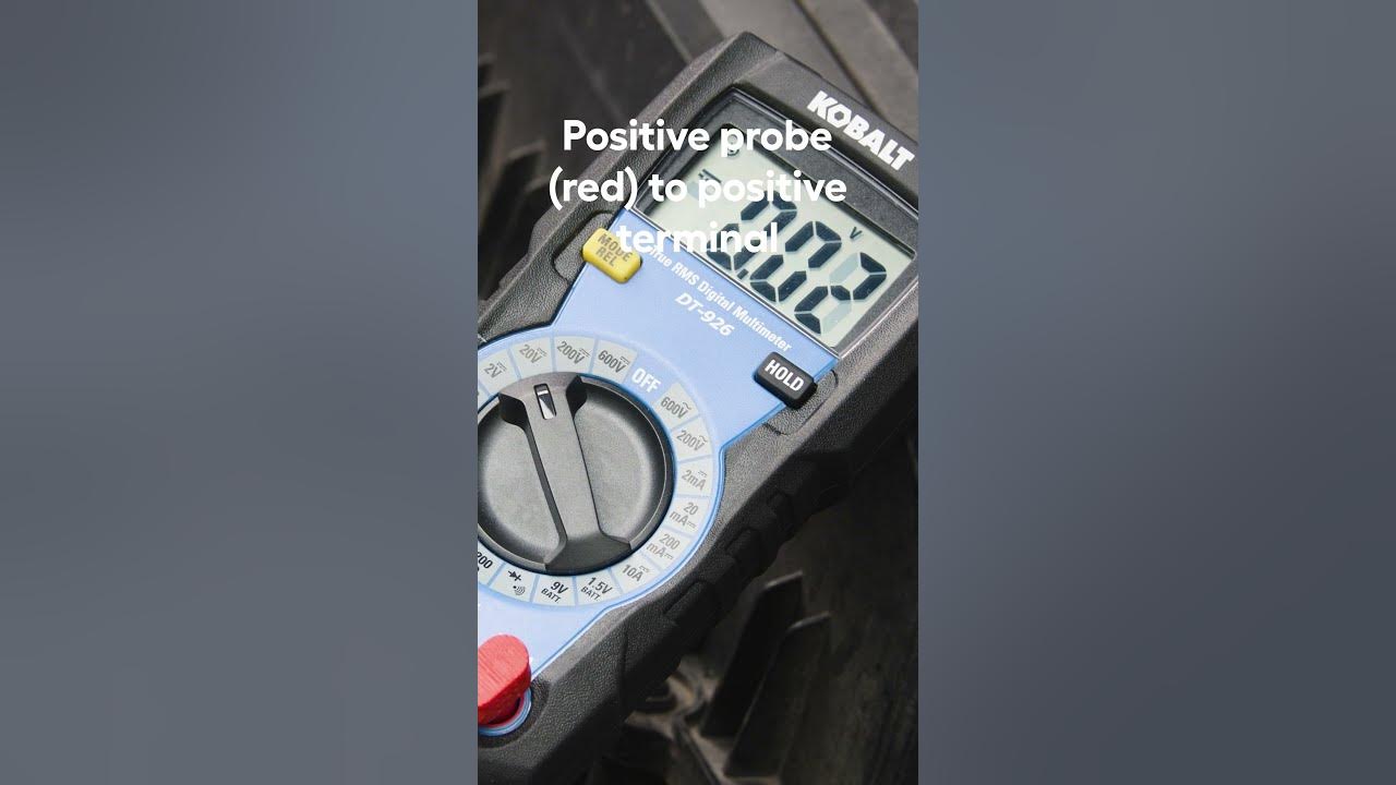Test Your Car Battery With a Multimeter YouTube