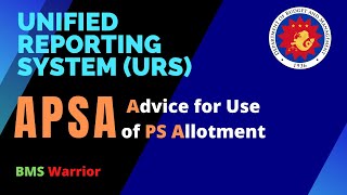 HOW TO CREATE ADVICE TO USE PS ALLOTMENT (APSA) IN THE UNIFIED REPORTING SYSTEM (URS) screenshot 4