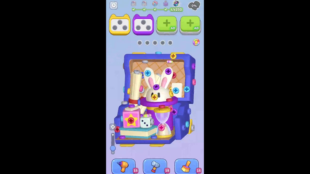 3D Bolt Master: Level 200