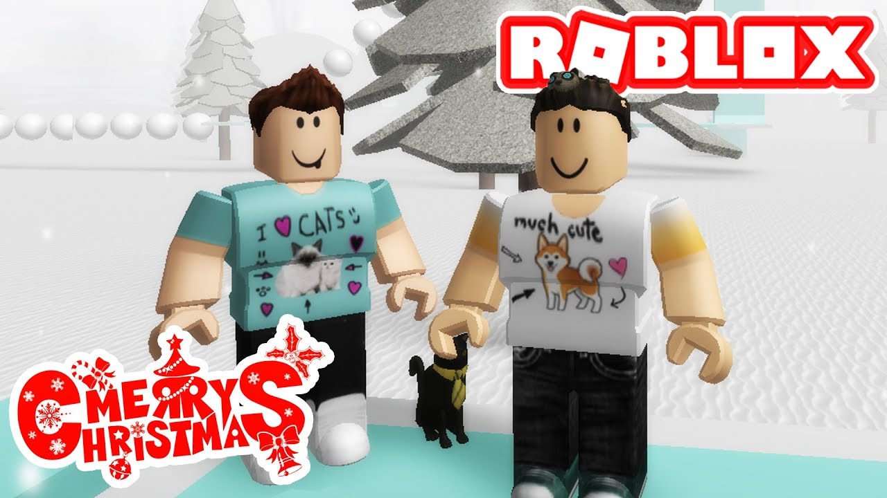 Celebrating My Christmas With Denis In Roblox Youtube