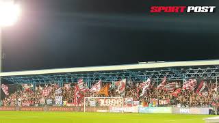 "Câinii" au umplut stadionul din Voluntari | Reacția la golul de 1-1 | Atmosferă superbă în PCH