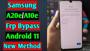 Samsung A10e/A20e Frp Bypass/Reset Google Account Lock Android 11 | Samsung A10e/A20e Frp Unlock