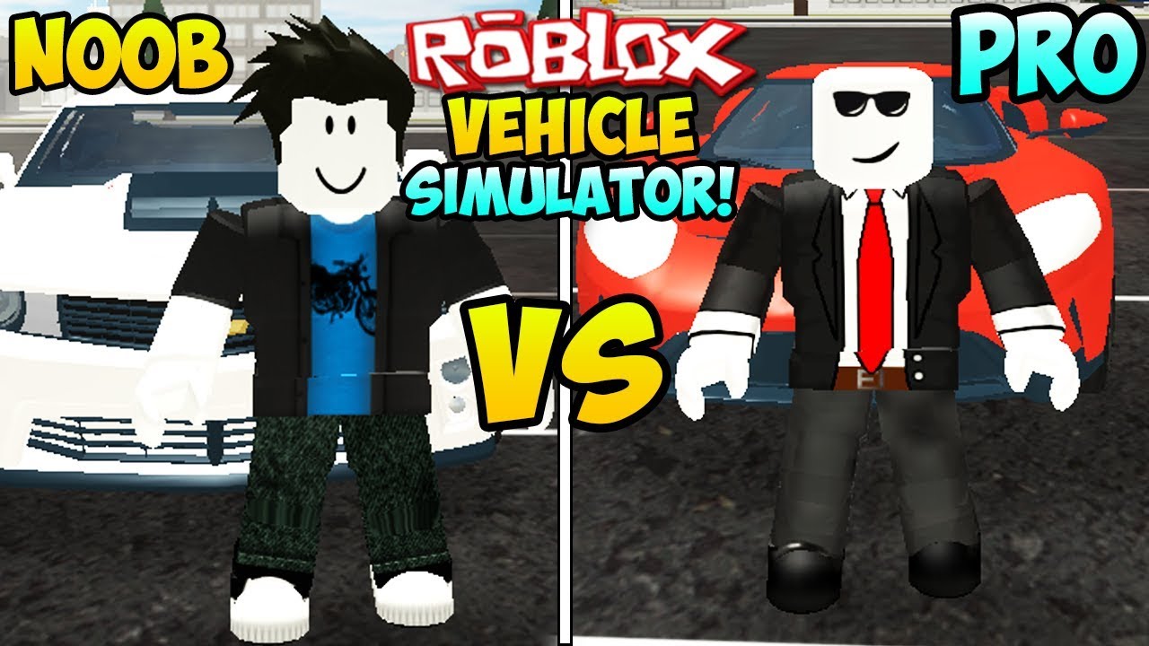 Noob Vs Pro In Roblox Vehicle Simulator Roblox Car Simulator Roblox Cars Roblox Pro Vs Noob Youtube - roblox noob vs pro vehicle simulator youtube