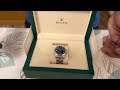 Rolex Oyster 36mm Blue Dial unboxing