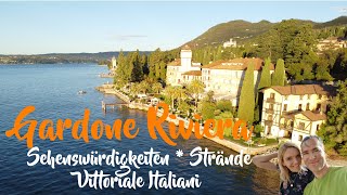 Gardasee Gardone Riviera Sehenswürdigkeiten Strände Vittoriale Italiani Italien Seen Seepromenade