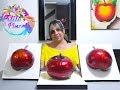 MANZANAS HECHAS CON GLOBOS O BOMBAS