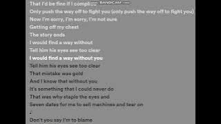 Saosin - Seven years (Lyric Video)