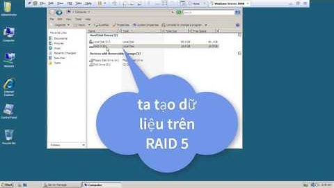 Khắc phục và thay thế ổ cứng RAID 5