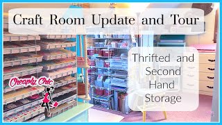 Thrifted/Second Hand Craft Room Tour - Update and Progress