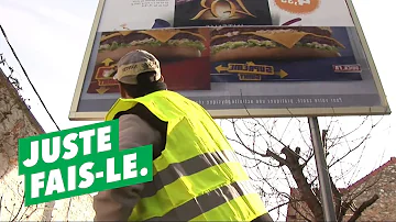 Comment ecrire sur un panneau publicitaire ?