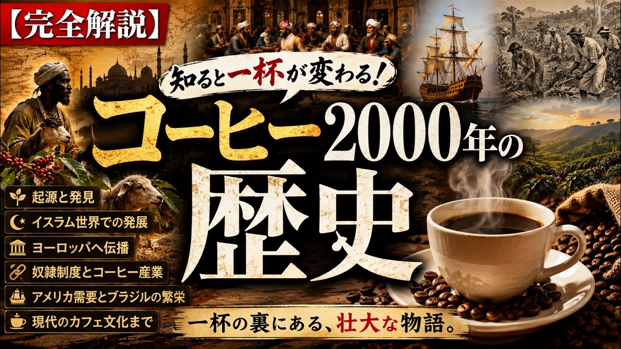 完全解説】知ると一杯が変わる！コーヒー2000年の歴史 - YouTube