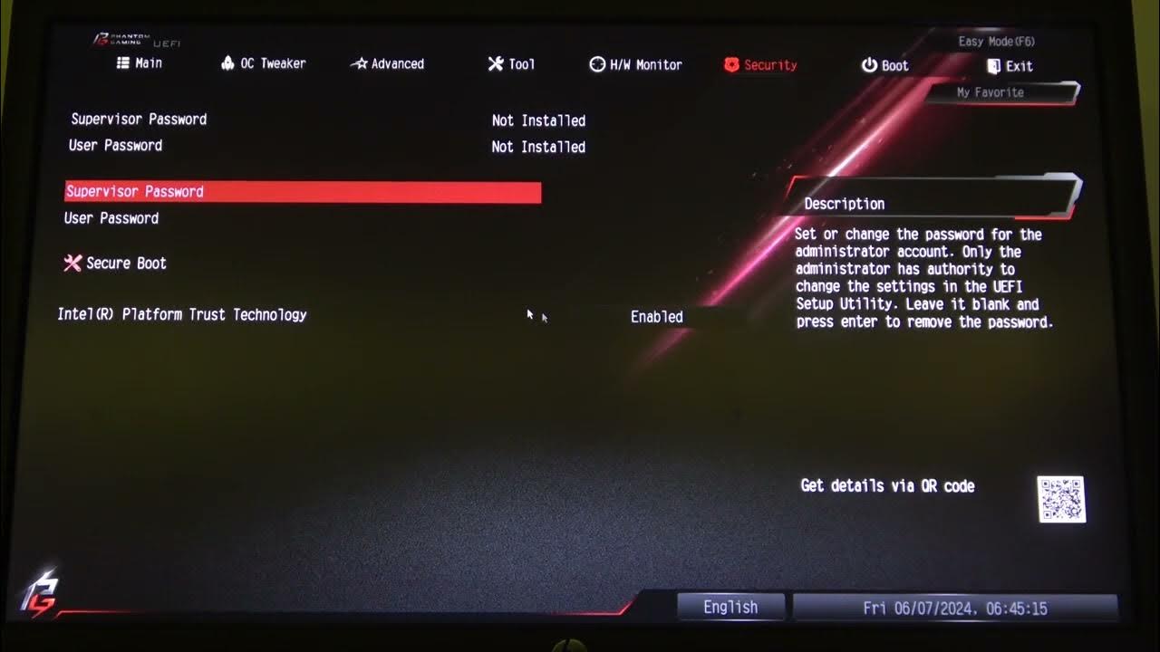 How To Enable & Disable Intel Platform Trust Technology On Asrock B760M - Intel Platform Trust Technology Enable Or Disable