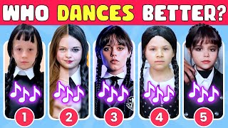 Who Dances Better? Wednesday Dance Edition 🖤💃 Salish Matter, Diana, Like Nastya, Elsa 🎵