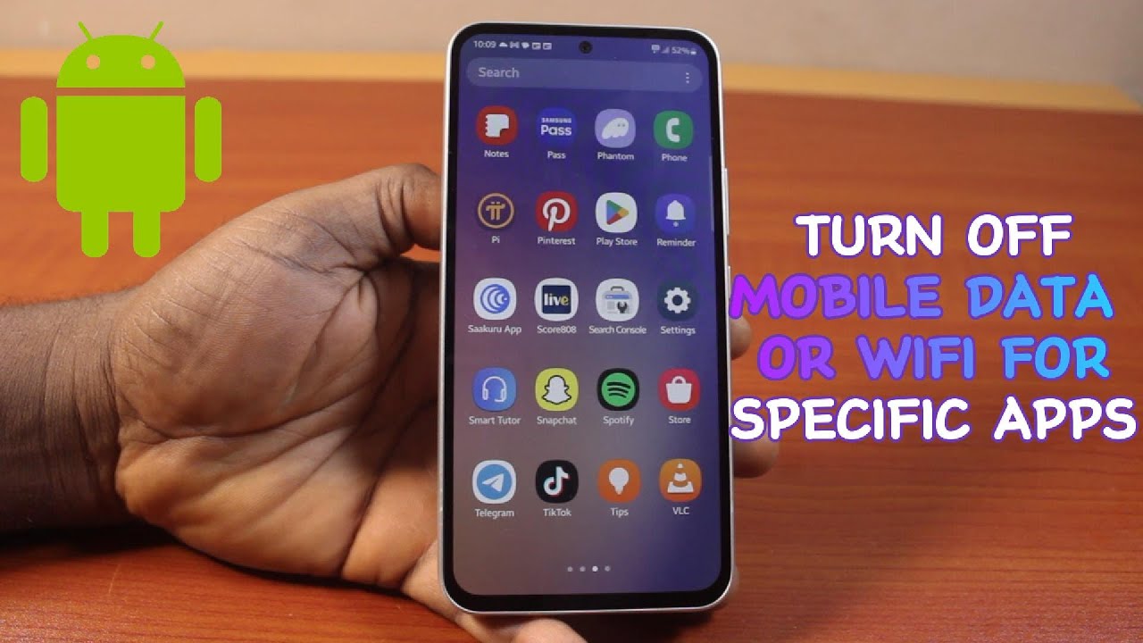 How to Turn Off Mobile Data or Wi-Fi Access For Specific Apps - YouTube