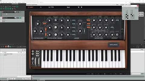 External audio input Arturia Mini V3 with REAPER