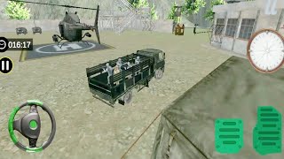 US Army Truck Sim Vehicles - Truk bermuatan dan pengangkut pasukan militer - Android gameplay screenshot 3