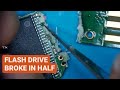 what to do if flash drive snaps in half