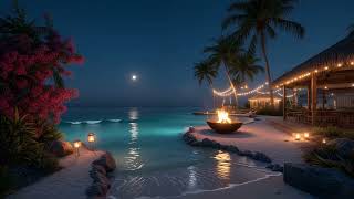 Breathe Easy by the Water - Gentle Waves & Cozy Fire Sounds for Peaceful Sleep