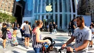 ⁴ᴷ⁶⁰ Walking NYC (Narrated) : Bryant Park to 5th Avenue Apple Store \\