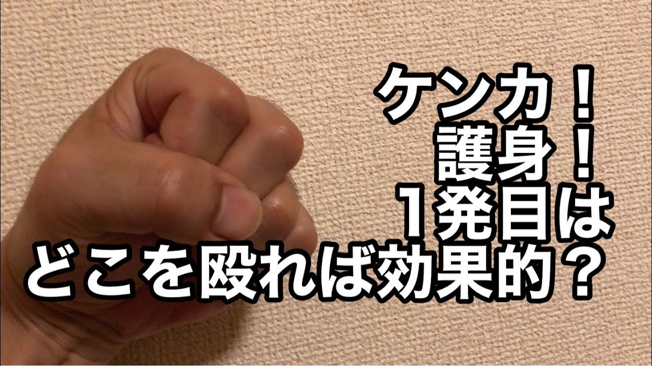 人を殴る時 1発目はどこ狙う 効果的なケンカ術 護身方法 Youtube