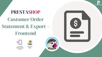 Customer Order Statement & Export – Frontend - PrestaShop module
