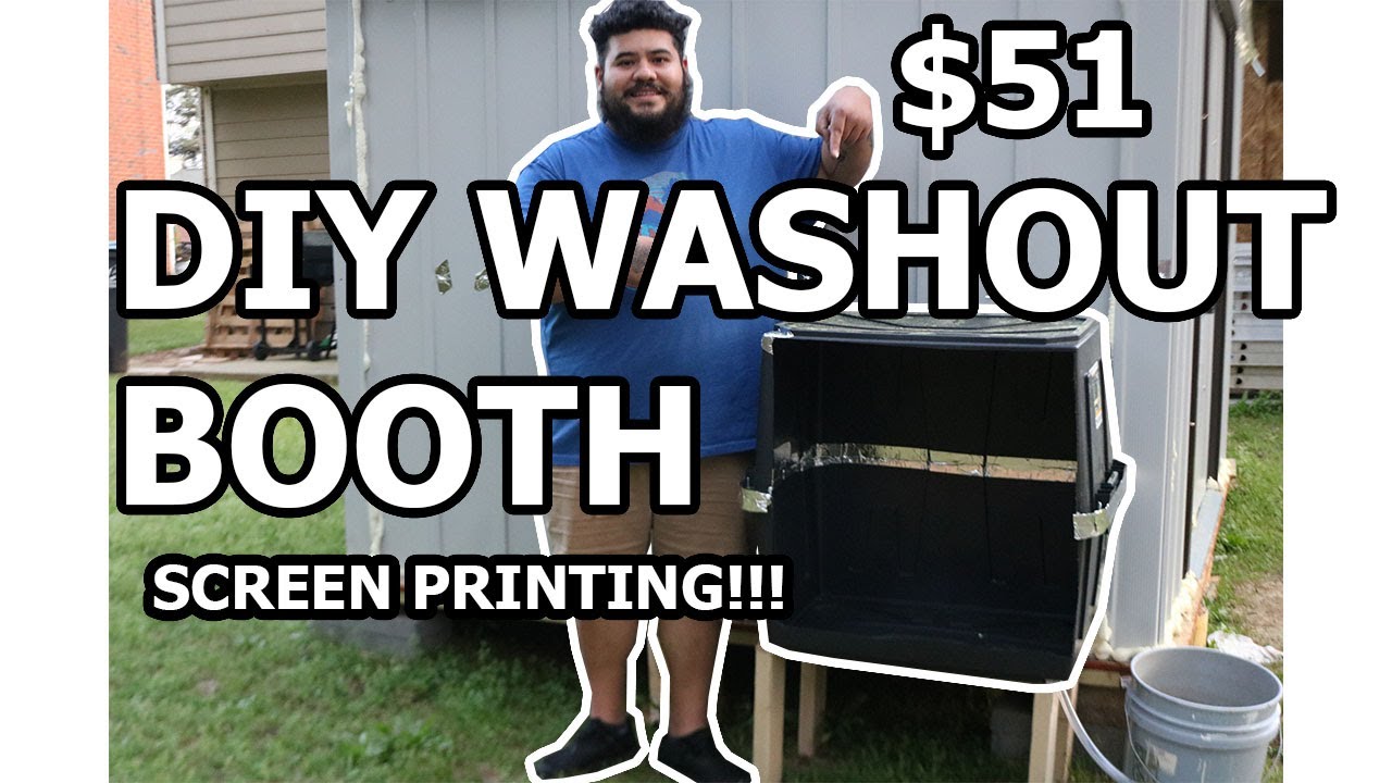 DIY Washout Booth for Screen Printing.. $51 Washout Booth!! - YouTube