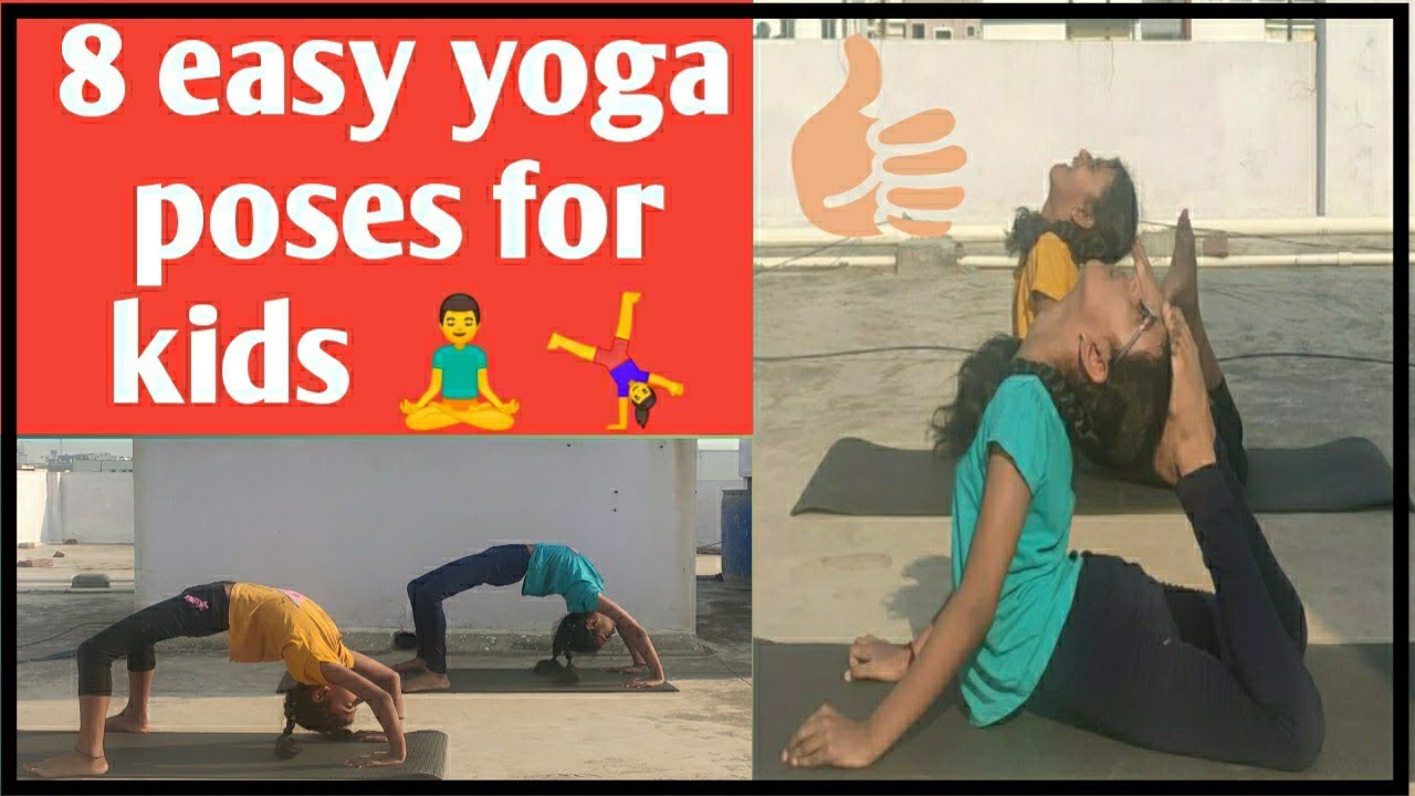 8 easy yoga poses for kids/kids yoga. - YouTube