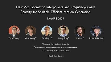 [NeurIPS 2025] FlashMo: Geometric Interpolants and Frequency-Aware Sparsity for Motion Generation