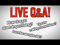 🔴 LIVE Q&amp;A - Hanging out answering your questions!