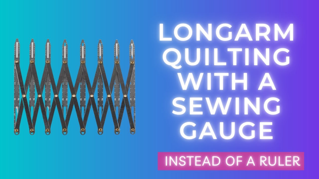 How to mark your quilt with a sewing gauge. YouTube