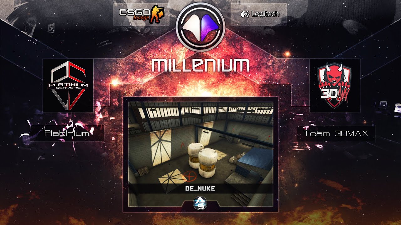 CS:GO - Millenium ShowMatch #3 -  Platinium vs 3DMAX (Nuke)-MAP4-