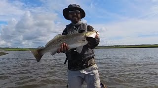 Personal Best Trout and lots of Redfish!! Kayak fishing Southport, NC