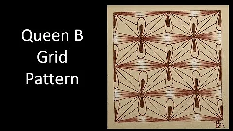 Queen B Grid Pattern by Helen Williams
