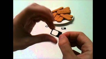 NANO SIM ADAPTER INSTRUCTION for iPhone 5 - how to convert Nanosim card to Micro Sim or SIM