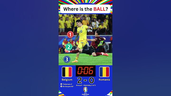 Can You FIND the HIDDEN Football? | Belgium 2-0 Romania #football  #shorts #euro2024
