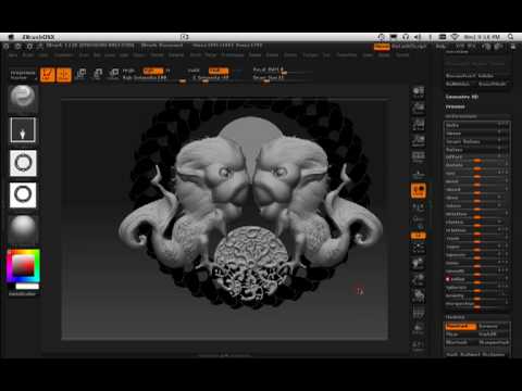 assigning objects to groups zbrush