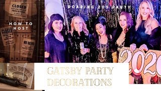 How to Throw a Great Gatsby Party | Roaring '20s Party Ideas| Gatsby Party Decorations