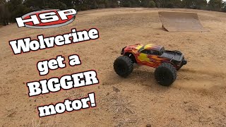 HSP 1/10 Wolverine 3660 brushless conversion, diff repair & BASH TEST! #hsp